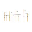3 Series Wall Mounted High Low Rig 4 Bay | BLK BOX