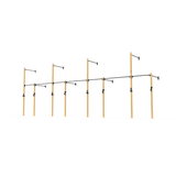 3 Series Wall Mounted High Low Rig 4 Bay | BLK BOX