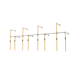 3 Series Wall Mounted High Low Rig 4 Bay | BLK BOX