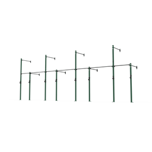 3 Series Wall Mounted High Low Rig 4 Bay | BLK BOX