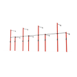 3 Series Wall Mounted High Low Rig 4 Bay | BLK BOX