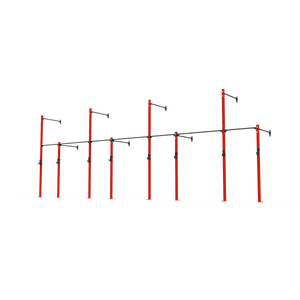 3 Series Wall Mounted High Low Rig 4 Bay | BLK BOX