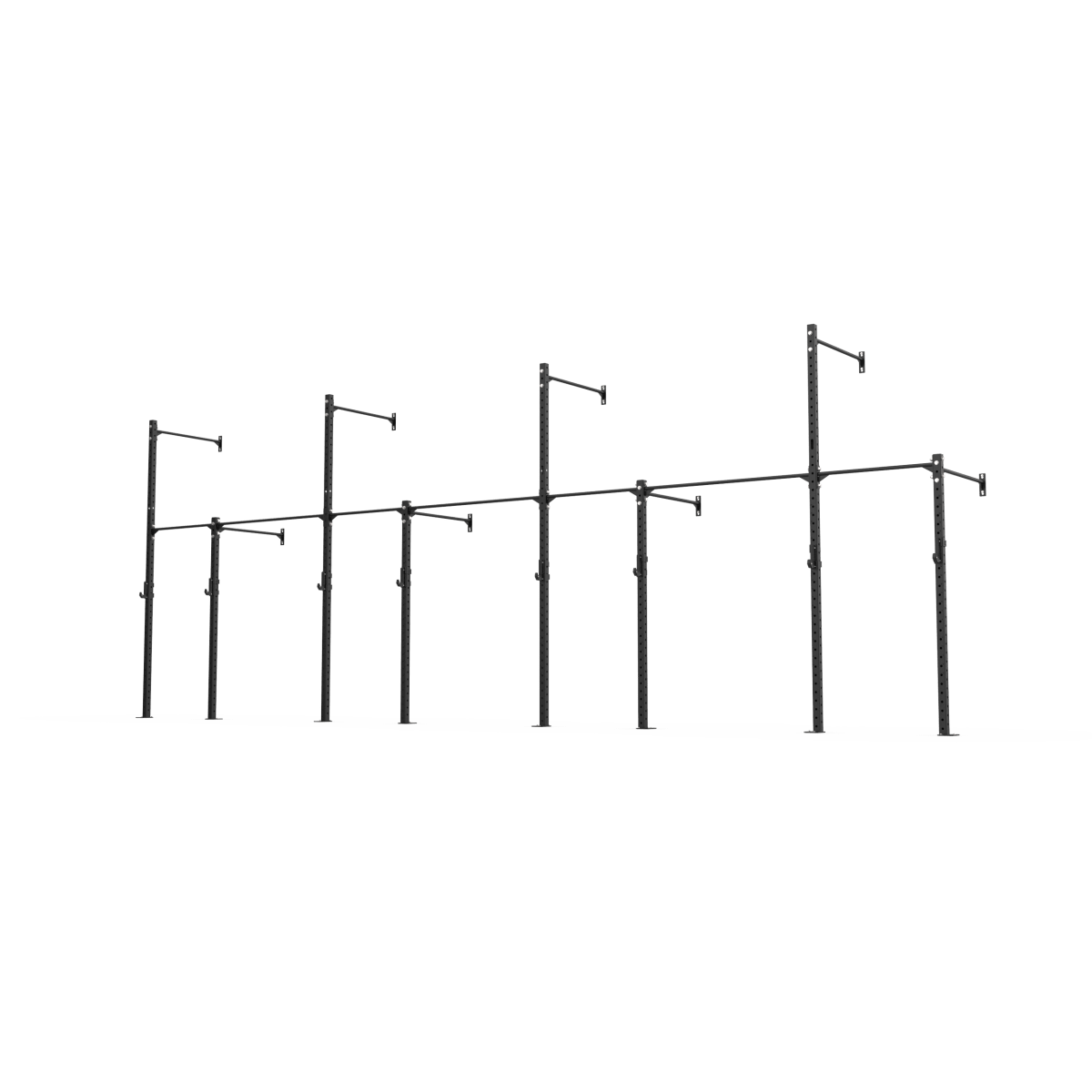 3 Series Wall Mounted High Low Rig 4 Bay | BLK BOX