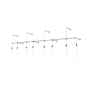 3 Series Wall Mounted High Low Rig 4 Bay | BLK BOX