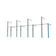 3 Series Wall Mounted High Low Rig 4 Bay | BLK BOX