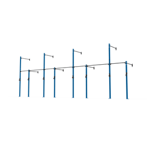 3 Series Wall Mounted High Low Rig 4 Bay | BLK BOX