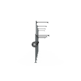 3 Series Wall Mounted High Low Rig 4 Bay | BLK BOX