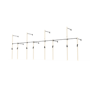 3 Series Wall Mounted High Low Rig 4 Bay | BLK BOX