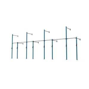 3 Series Wall Mounted High Low Rig 4 Bay | BLK BOX