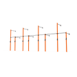 3 Series Wall Mounted High Low Rig 4 Bay | BLK BOX