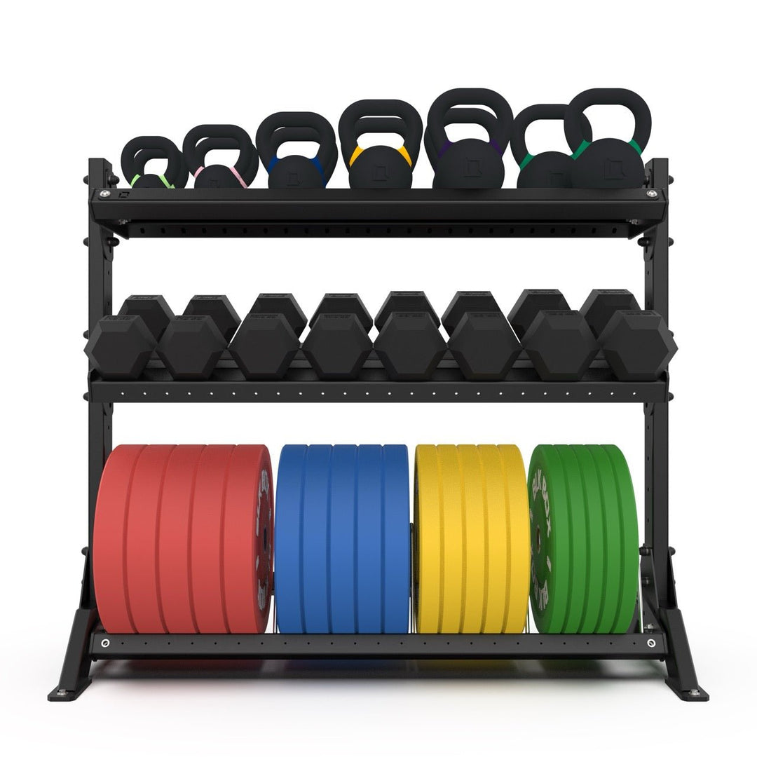 3 Tier Basecamp Storage System - 1.5m - BLK BOX