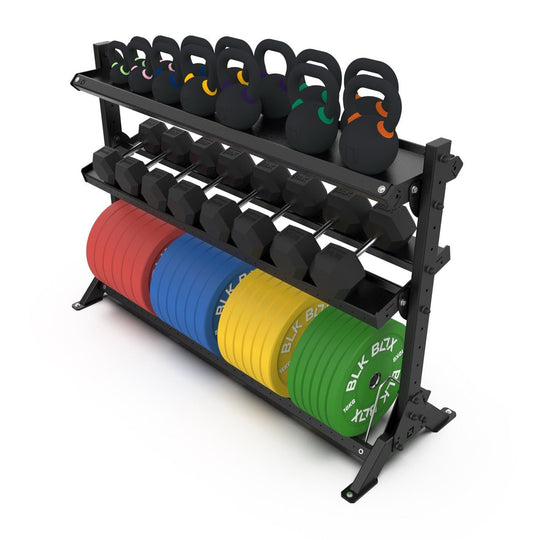 3 Tier Basecamp Storage System - 1.8m - BLK BOX