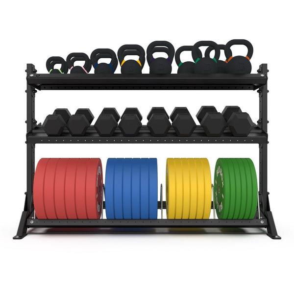 3 Tier Basecamp Storage System - 1.8m - BLK BOX