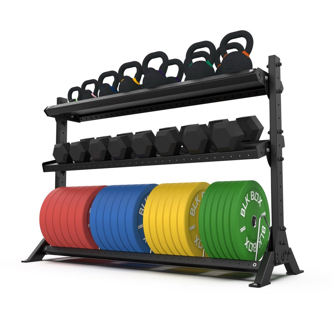 3 Tier Basecamp Storage System - 1.8m - BLK BOX