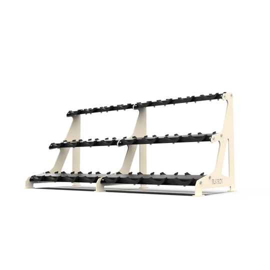 3 Tier Round Dumbbell Rack 2.5 - 30kg - BLK BOX