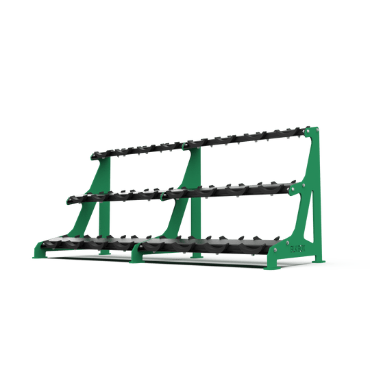 3 Tier Round Dumbbell Rack 2.5 - 30kg - BLK BOX