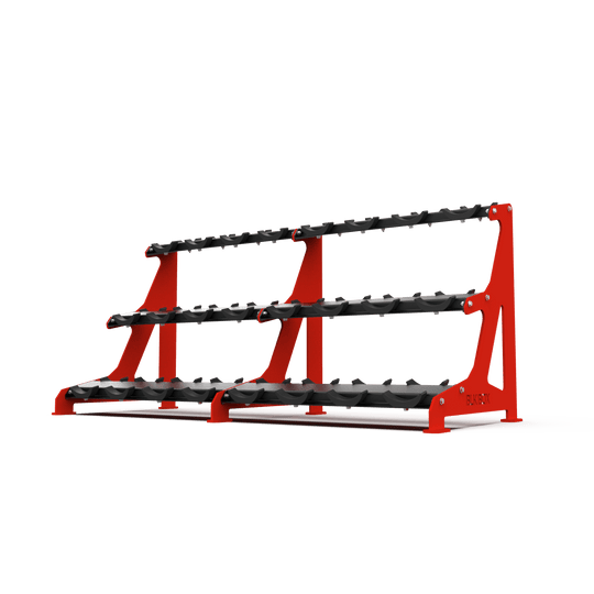 3 Tier Round Dumbbell Rack 2.5 - 30kg - BLK BOX