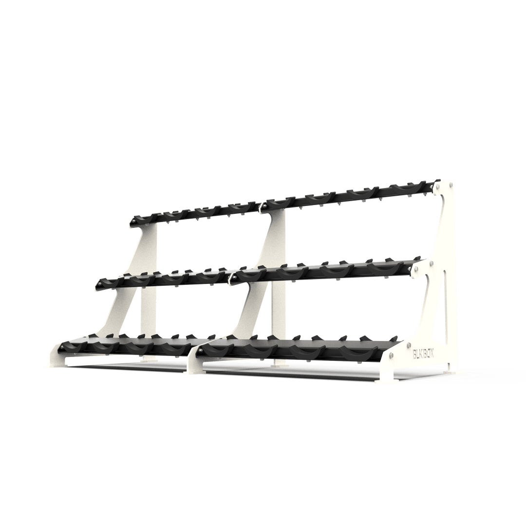 3 Tier Round Dumbbell Rack 2.5 - 30kg - BLK BOX
