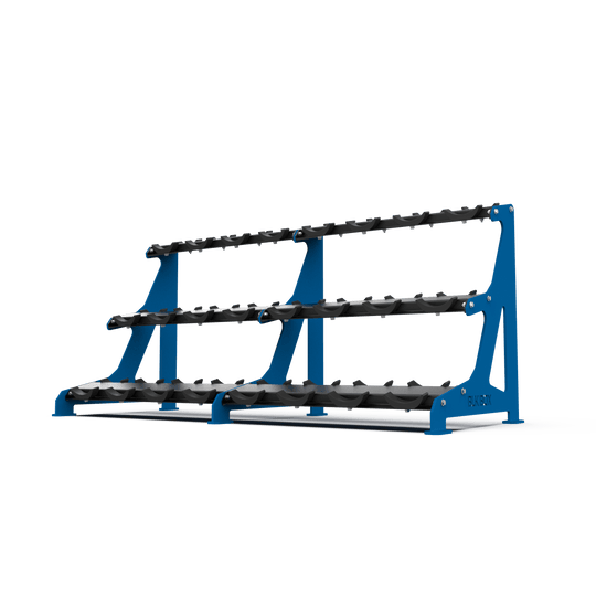 3 Tier Round Dumbbell Rack 2.5 - 30kg - BLK BOX