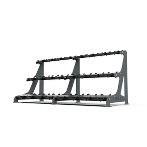 3 Tier Round Dumbbell Rack 2.5 - 30kg - BLK BOX