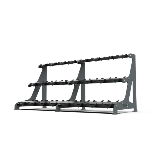 3 Tier Round Dumbbell Rack 2.5 - 30kg - BLK BOX