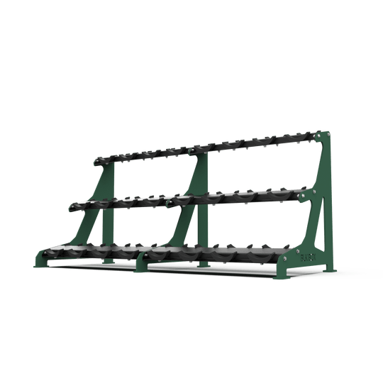 3 Tier Round Dumbbell Rack 2.5 - 30kg - BLK BOX