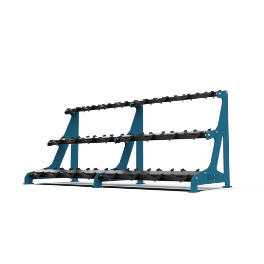 3 Tier Round Dumbbell Rack 2.5 - 30kg - BLK BOX