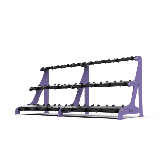 3 Tier Round Dumbbell Rack 2.5 - 30kg - BLK BOX