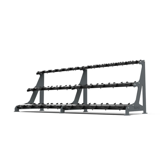 3 Tier Round Dumbbell Rack 2.5 - 40kg - BLK BOX