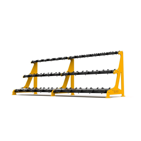 3 Tier Round Dumbbell Rack 2.5 - 40kg - BLK BOX