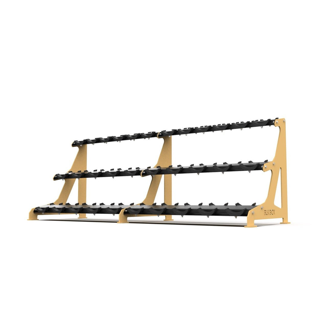3 Tier Round Dumbbell Rack 2.5 - 40kg - BLK BOX