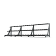 3 Tier Round Dumbbell Rack 2.5 - 50kg - BLK BOX
