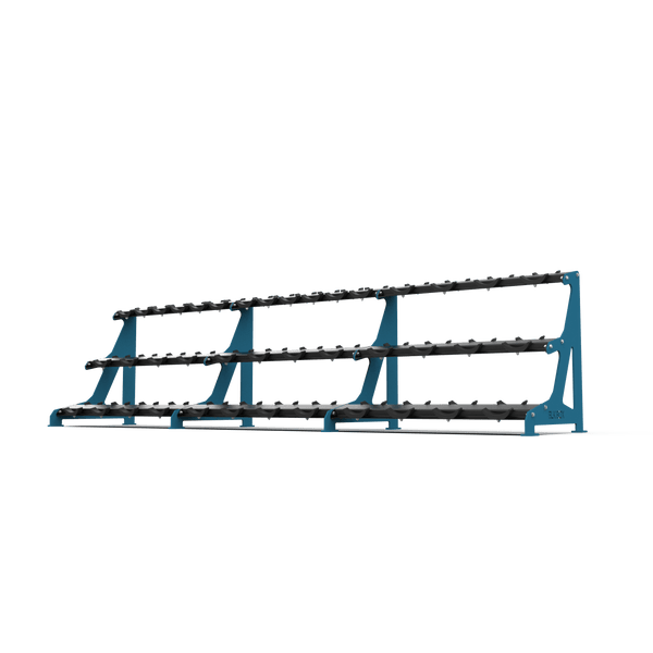 3 Tier Round Dumbbell Rack 2.5 - 50kg - BLK BOX