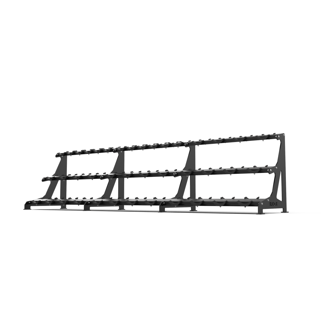 3 Tier Round Dumbbell Rack 2.5 - 50kg - BLK BOX