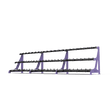 3 Tier Round Dumbbell Rack 2.5 - 50kg - BLK BOX