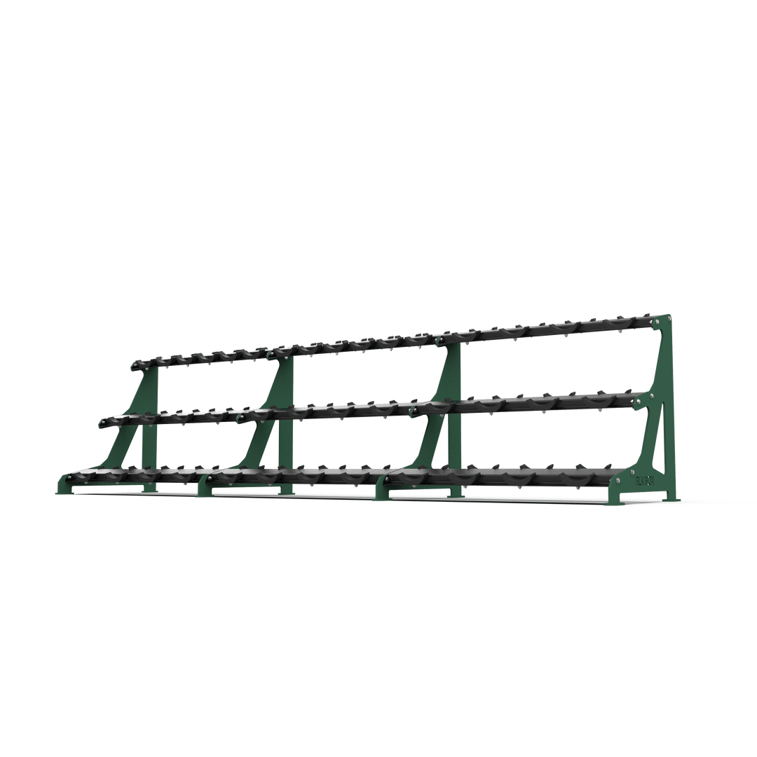 3 Tier Round Dumbbell Rack 2.5 - 50kg - BLK BOX