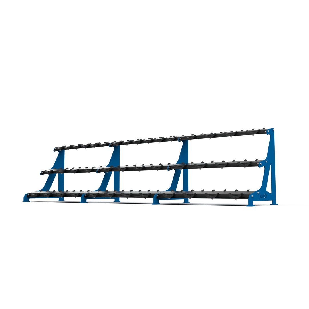 3 Tier Round Dumbbell Rack 2.5 - 50kg - BLK BOX