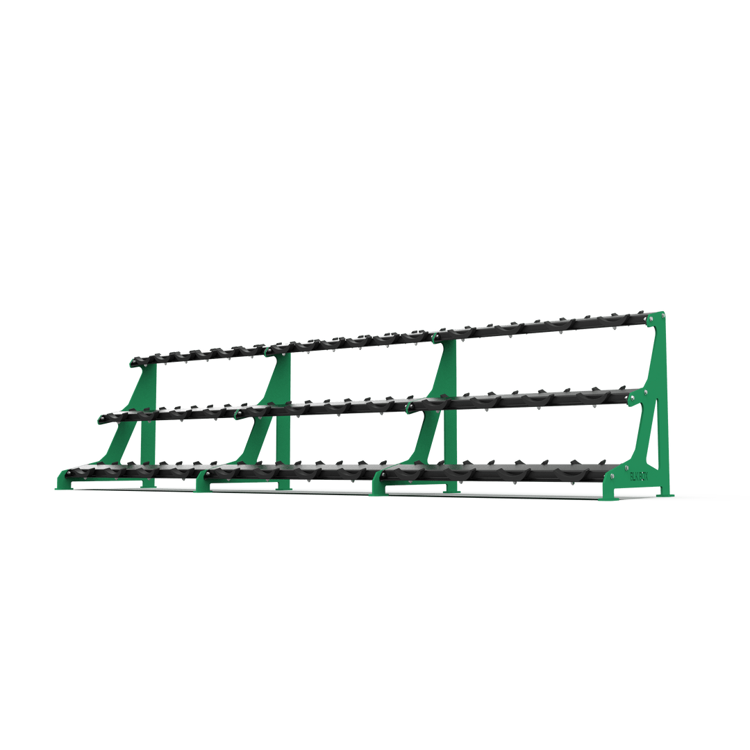 3 Tier Round Dumbbell Rack 2.5 - 50kg - BLK BOX