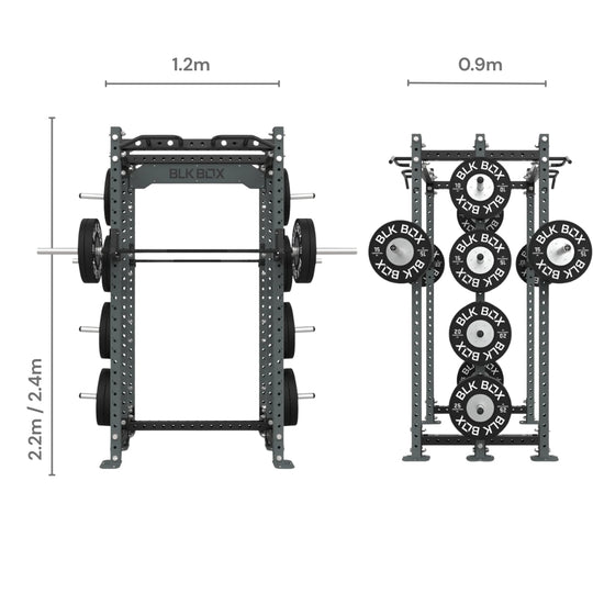 3 Series Back-Back Half Rack-Racks-BLK BOX