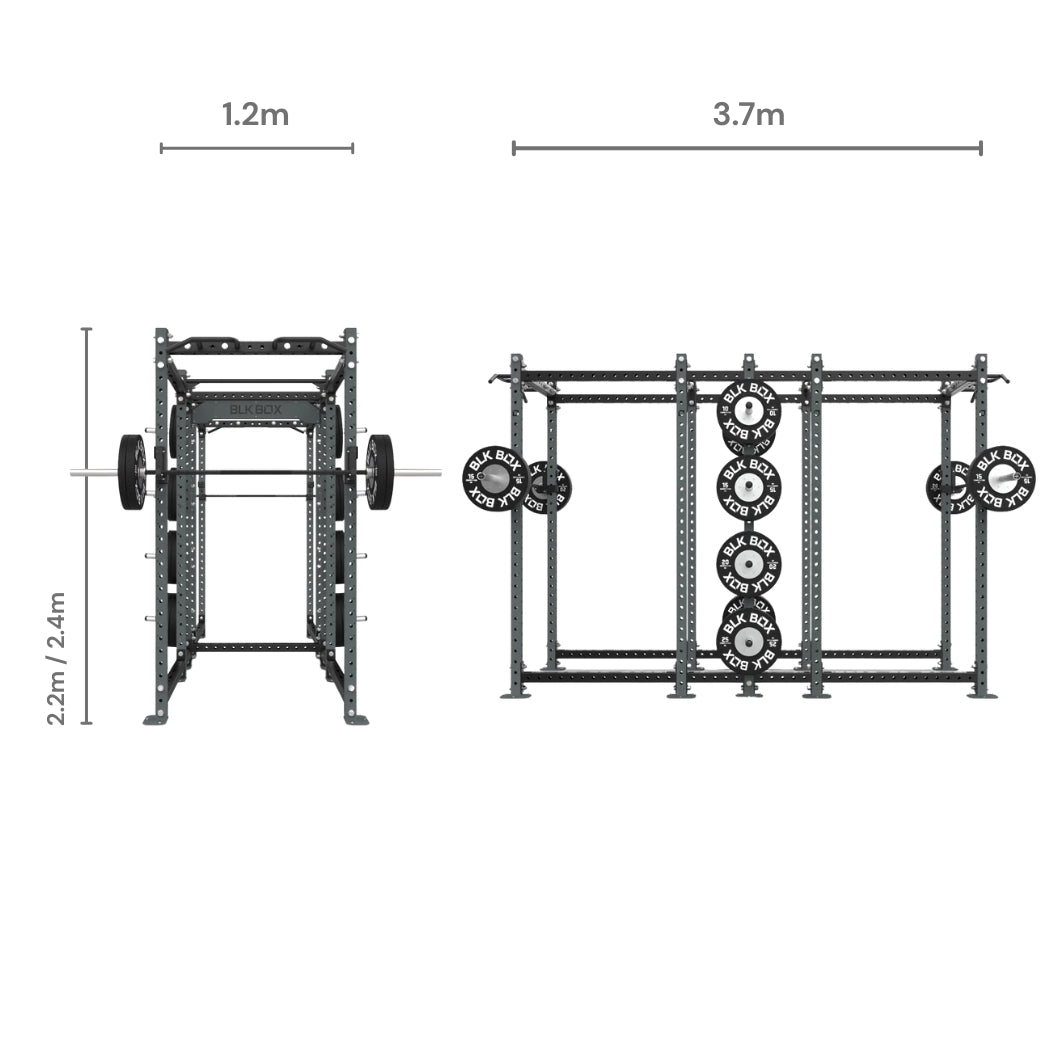 3 Series Back-to-Back Full Rack-Racks-BLK BOX
