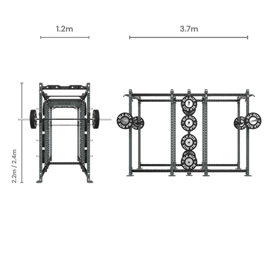 3 Series Back-to-Back Full Rack-Racks-BLK BOX
