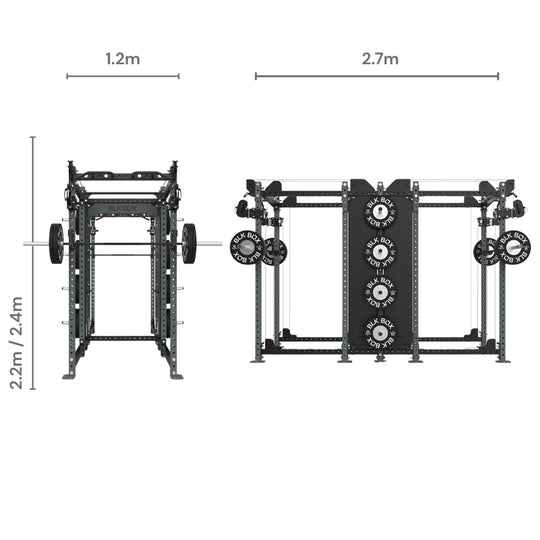 3 Series Nexus Back-to-Back Full Rack-Racks-BLK BOX