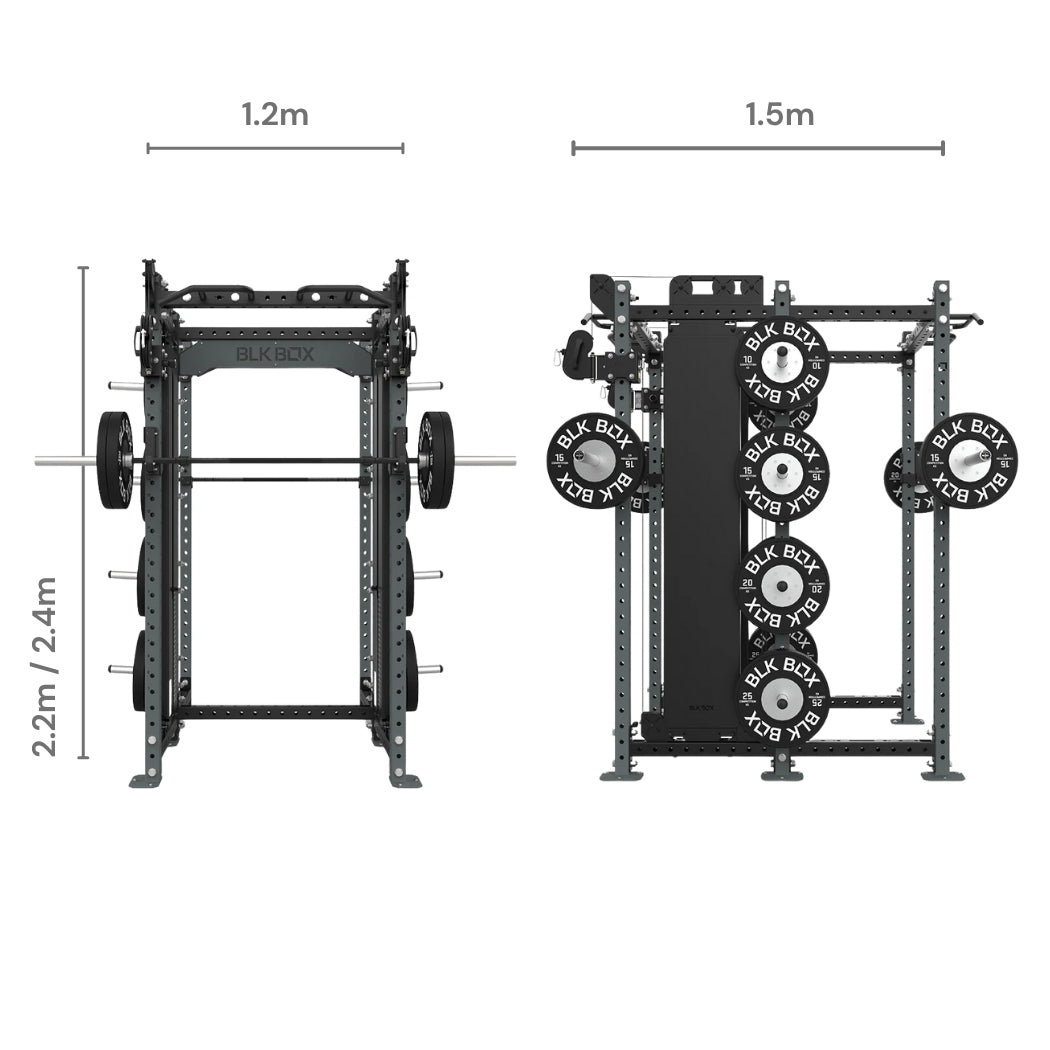 3 Series Nexus Compact/Compact Combo Rack-Racks-BLK BOX