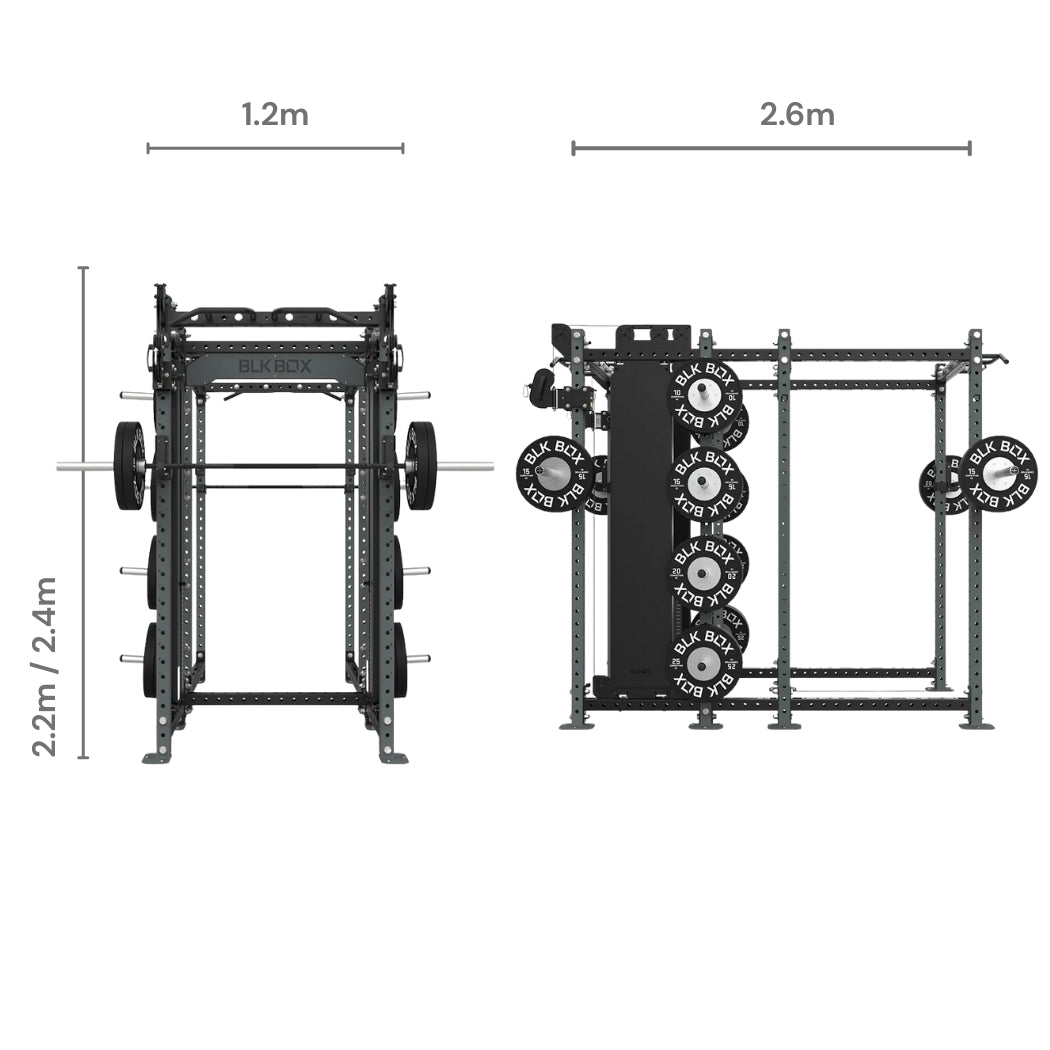 3 Series Nexus Compact/Full Combo Rack-Racks-BLK BOX