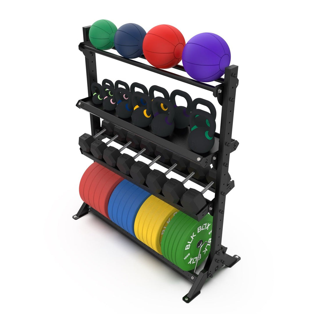 4 Tier Basecamp Storage System - 1.5m - BLK BOX