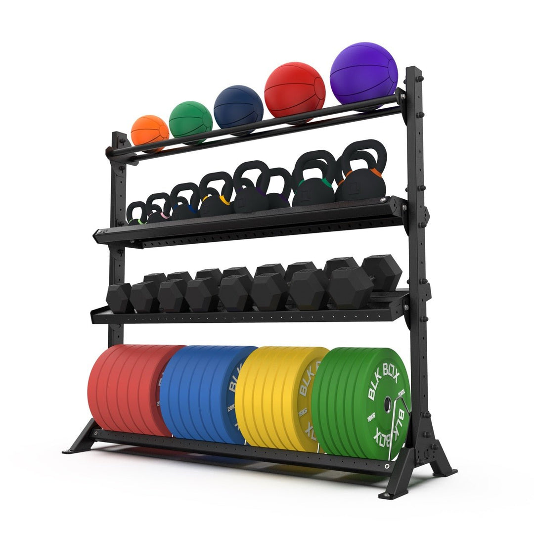 4 Tier Basecamp Storage System - 1.8m - BLK BOX