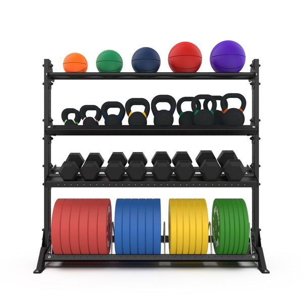 4 Tier Basecamp Storage System - 1.8m - BLK BOX