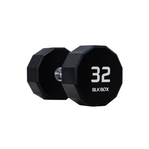 BLK BOX 12 Sided Urethane Dumbbell Set - (2-60kg) (30 pairs)
