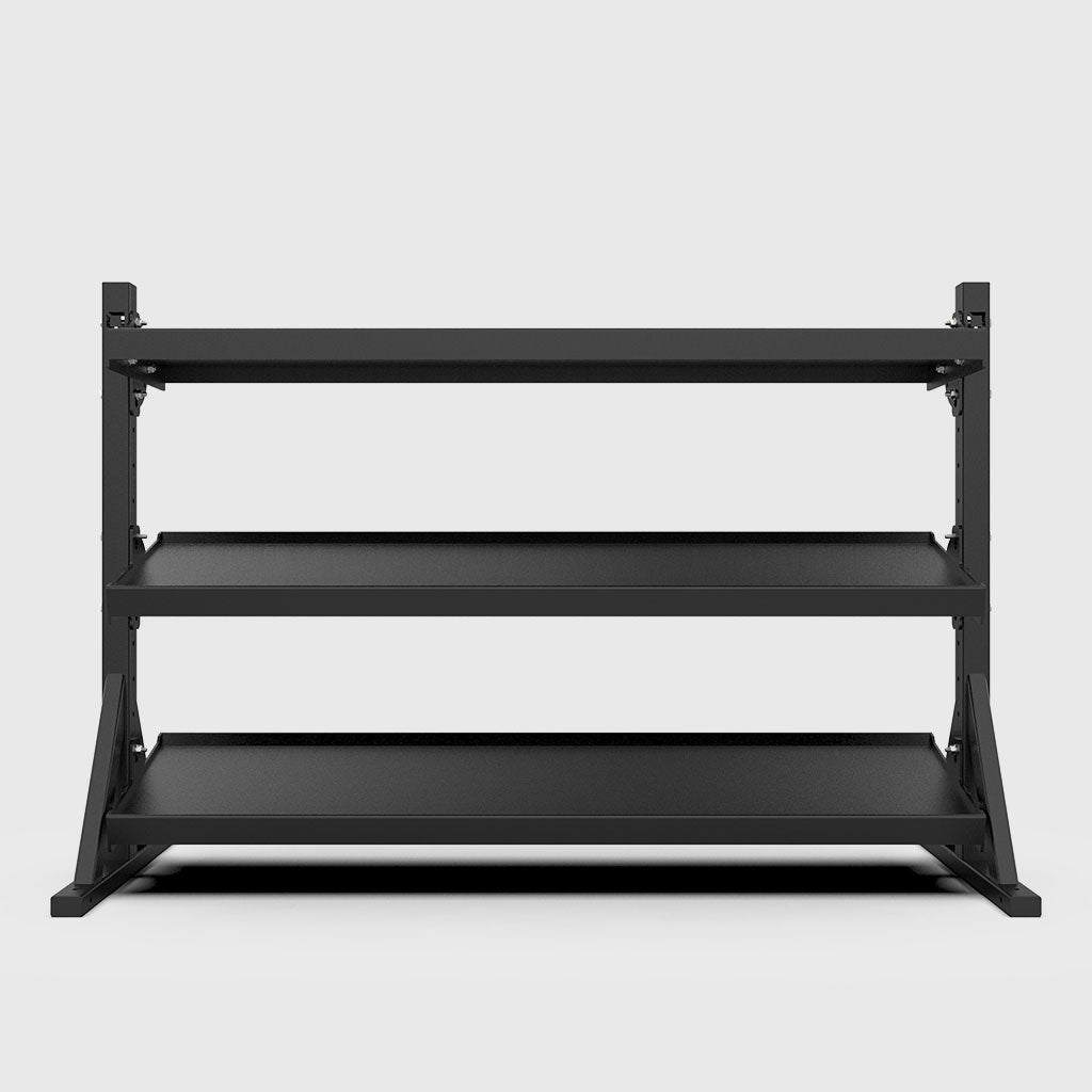 Black steel storage rack on sale