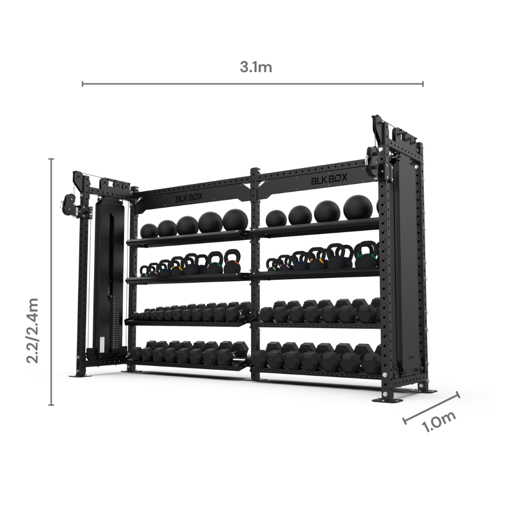 Cable Storage System (1.5m) - 2 Bay
